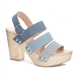 Chinese Laundry Fenny Platform Suede Sandals NWOB